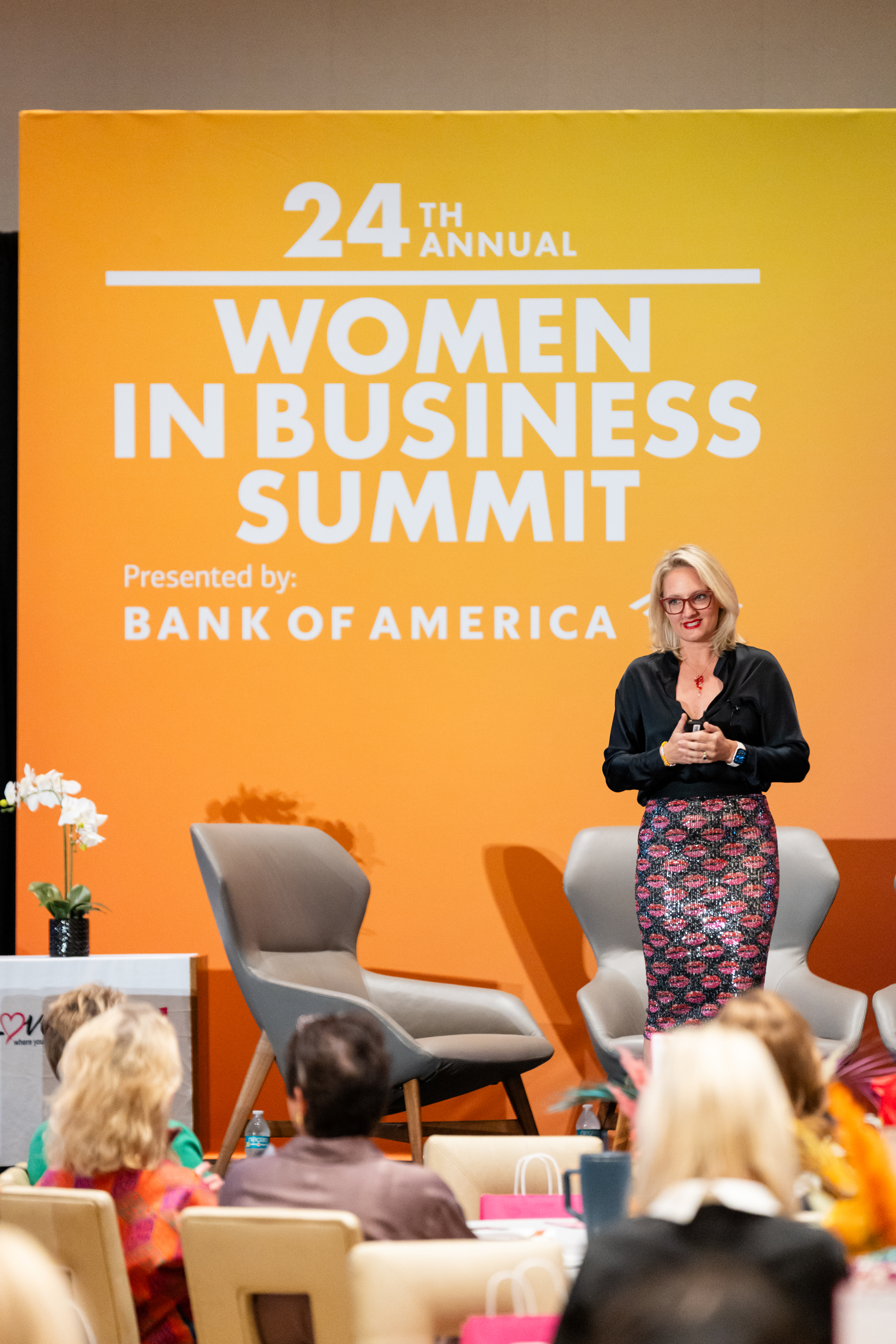 Women in Business Summit on stage